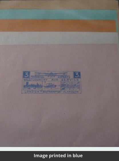 Image printed in blue