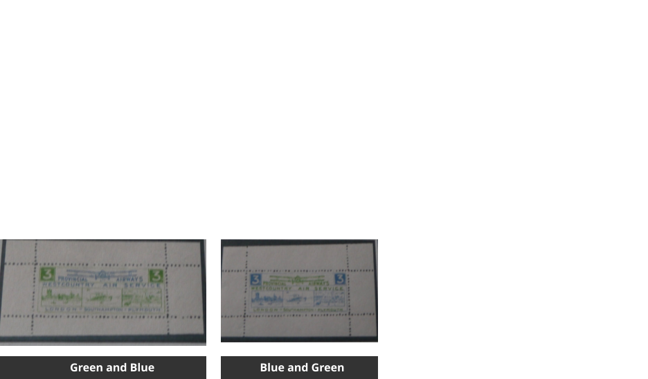 Green and Blue  Blue and Green